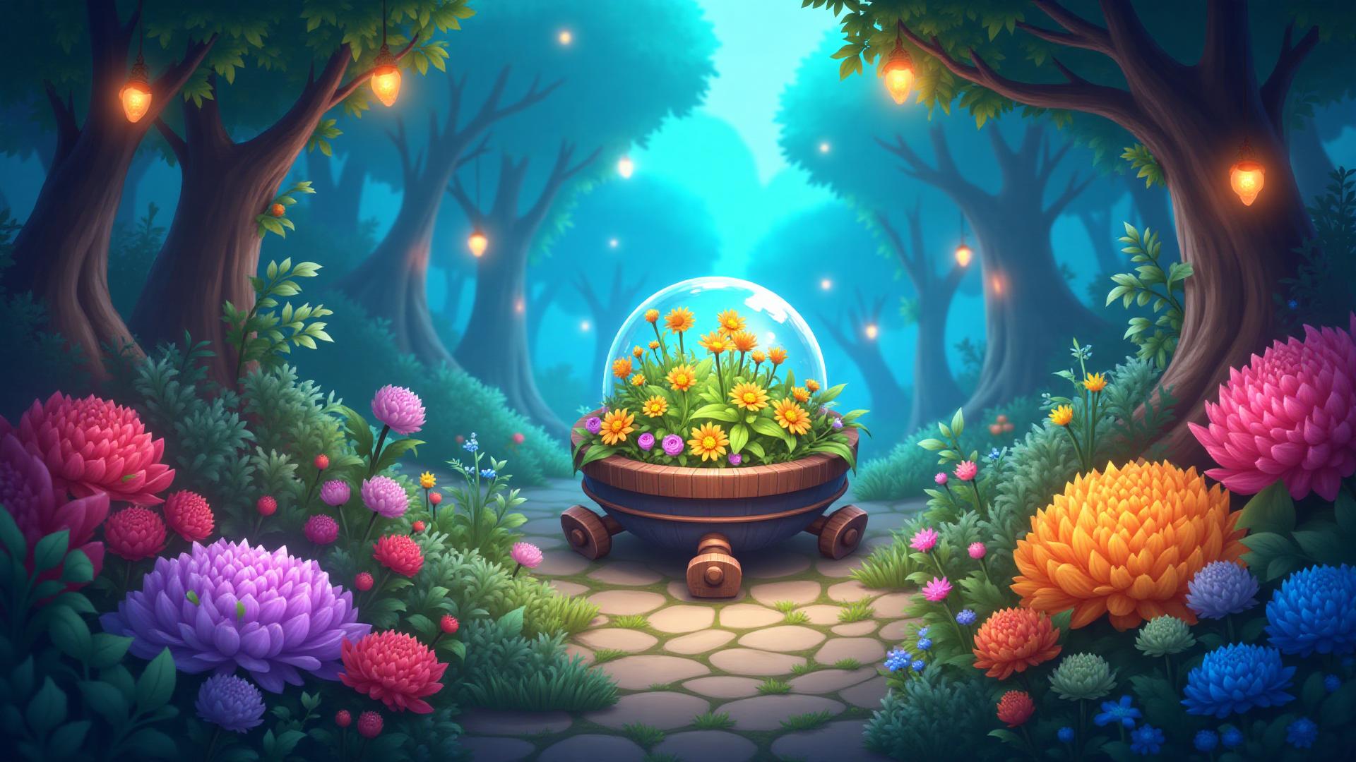 Grow a Garden farming game featuring beautiful crops and garden landscapes